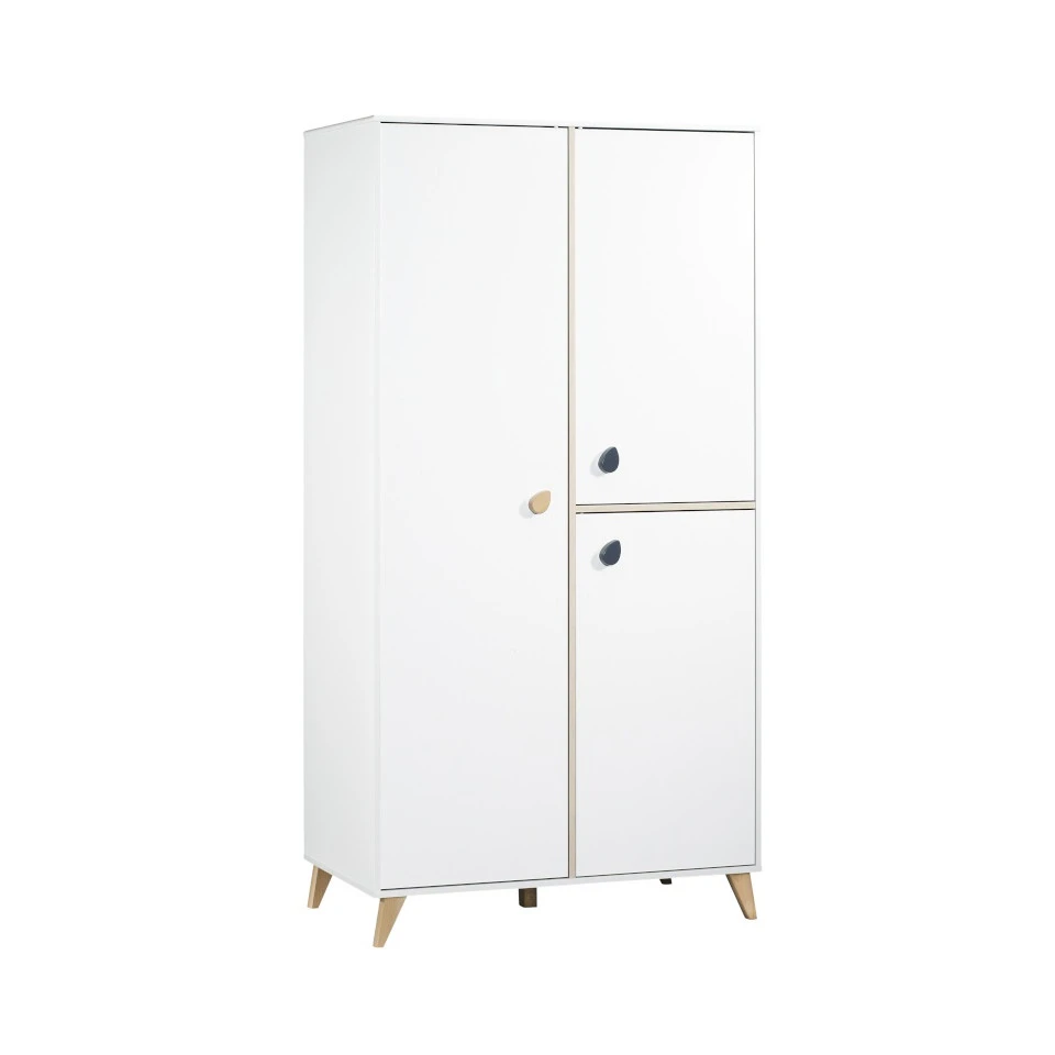 Armoire 3 Portes Oslo SAUTHON Poignées Gouttes D'eau