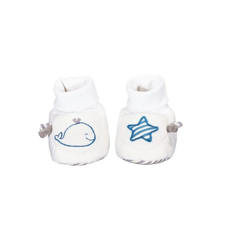 Chaussons 0/6m SAUTHON Blue Baleine