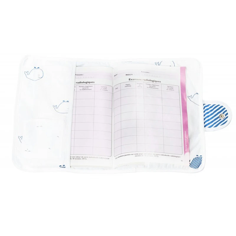 Protège Carnet De Santé SAUTHON Blue Baleine – Image 2