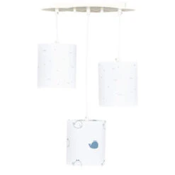 Suspension Lumineuse Trio SAUTHON Blue Baleine