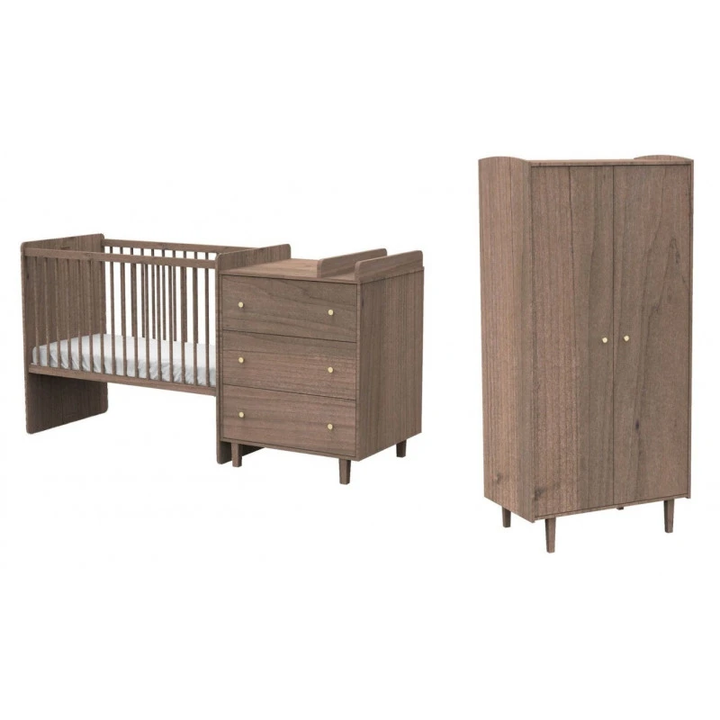 Chambre Duo Avec Lit Combiné + Armoire SAUTHON Jazzy