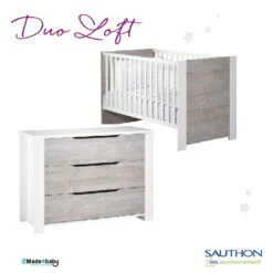 Chambre Duo Loft Bois Avec Lit 70x140 SAUTHON