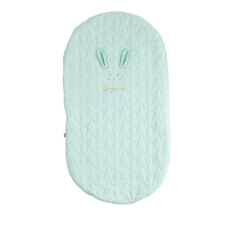 Couvre Lit Ovale Original SAUTHON Bleu Aqua