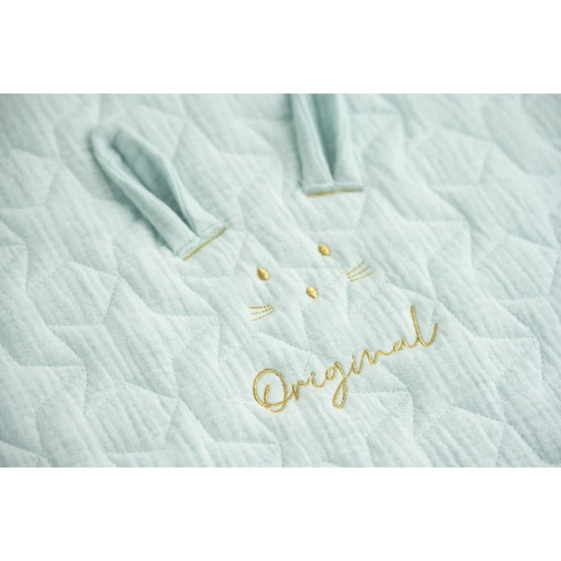 Couvre Lit Ovale Original SAUTHON Bleu Aqua â Image 2