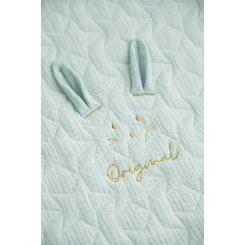 Couvre Lit Rectangulaire Original SAUTHON Bleu Aqua â Image 2