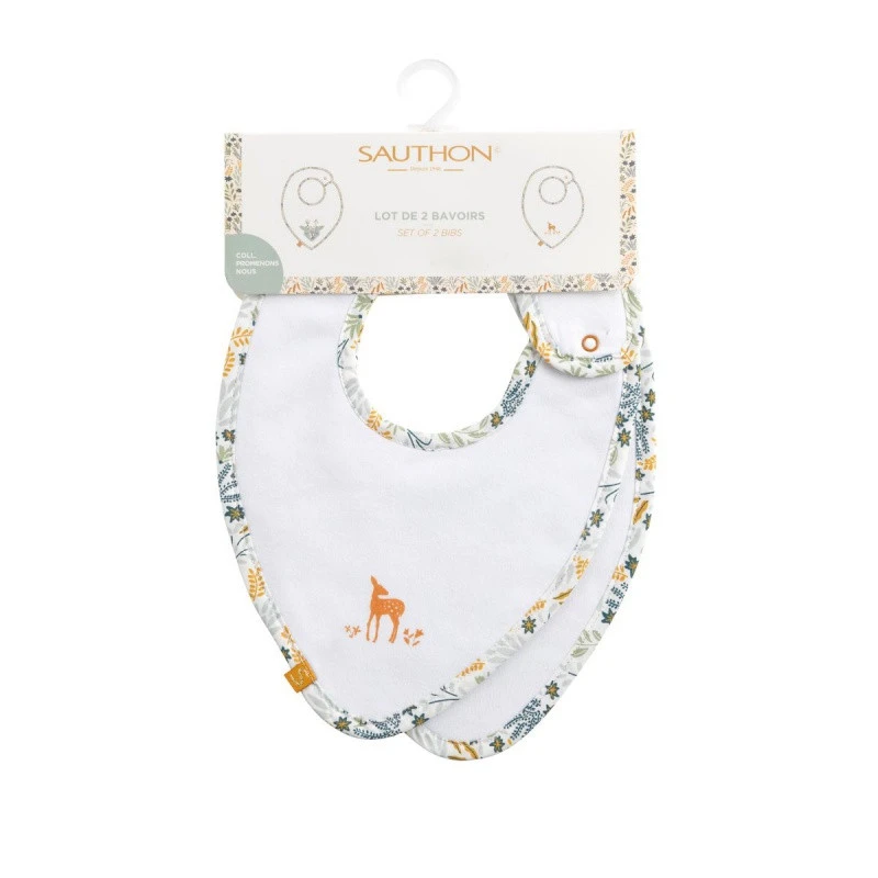 Lot De 2 Bavoirs SAUTHON Promenons-nous â Image 2