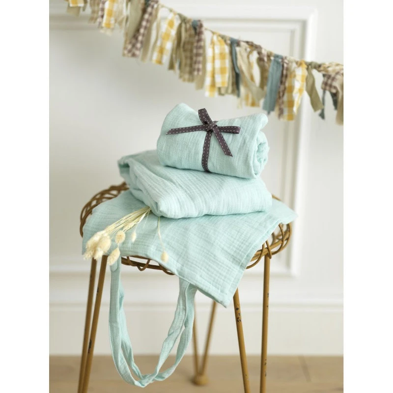 Lot De 2 Draps Housse 70x140 Original SAUTHON Bleu Aqua â Image 3