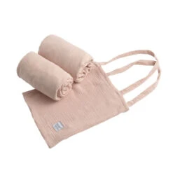 Lot De 2 Draps Housse 70x140 Ovale Original SAUTHON Rose Quartz