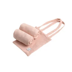 Lot De 2 Draps Housse De Berceau Ovale Original SAUTHON Rose Quartz