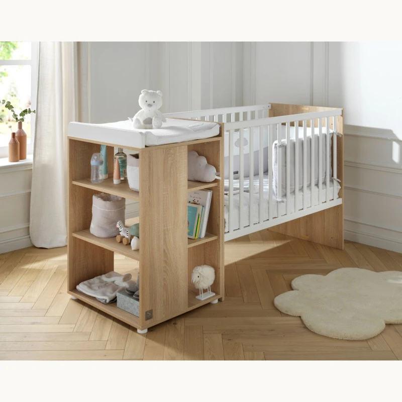 Lit Combiné évolutif 60x120 Nova SAUTHON Blanc Lin – Image 4