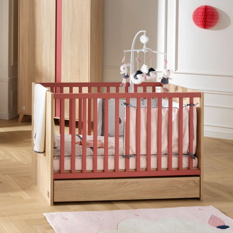 Lit Bébé 60x120 Nova SAUTHON Rose Canyon – Image 2