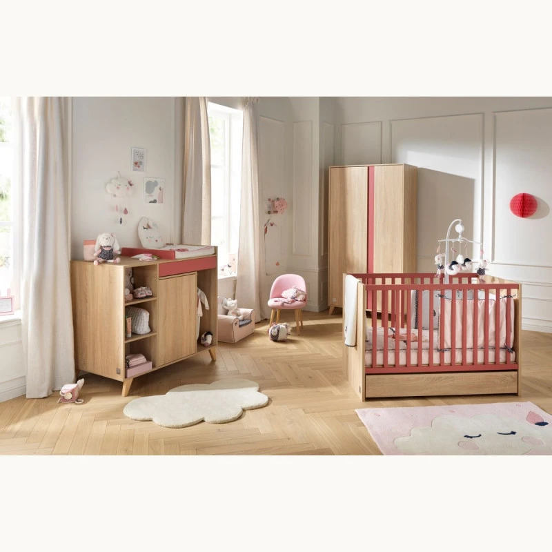 Lit Bébé 60x120 Nova SAUTHON Rose Canyon – Image 3