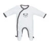 Pyjama En Velours Naissance Blanc SAUTHON Chao Chao