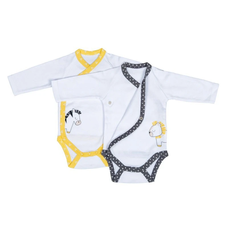 Lot De 2 Bodies 1mois SAUTHON Pluche Et Pompon â Image 2