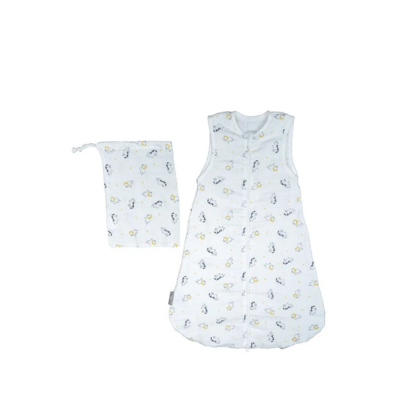 Gigoteuse Lange En Coton Bio 70cm 0-6m SAUTHON Pluche Et Pompon