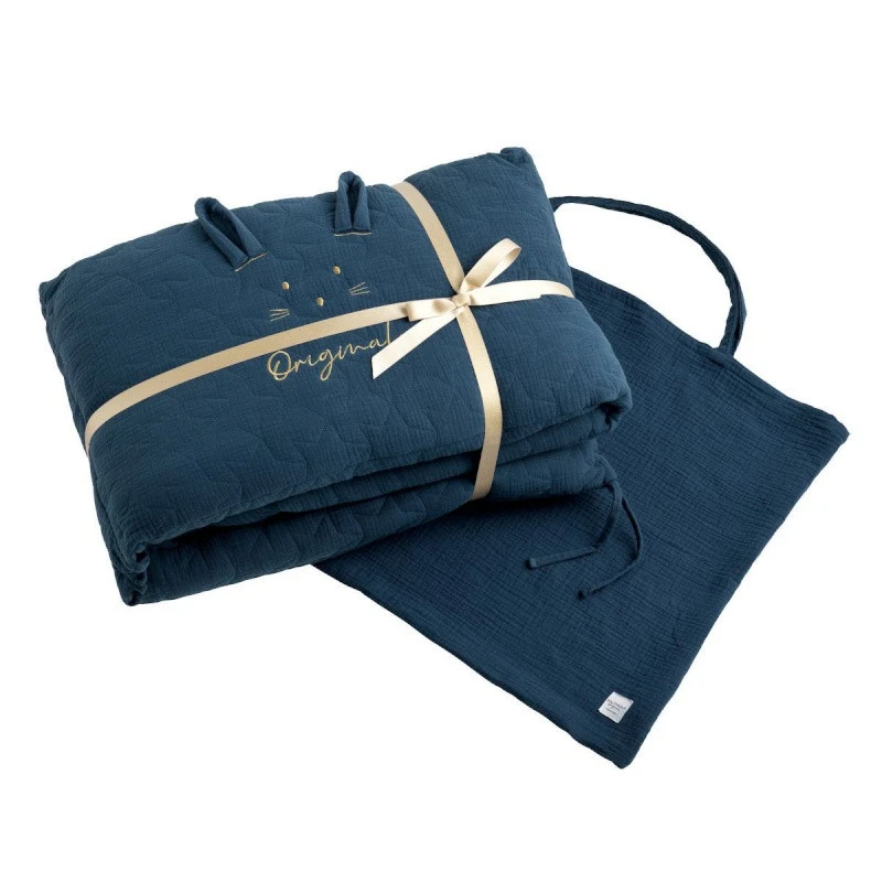 Tour De Lit Original SAUTHON Bleu Saphir â Image 2